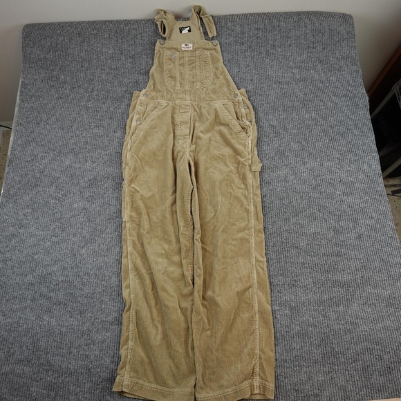 Polo Ralph Lauren Other - Polo Jeans Co Ralph Lauren Overalls Mens Medium Beige Corduroy Bib Workwear